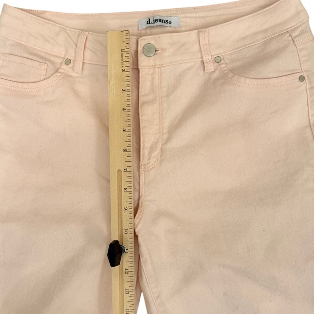 d. jeans Light Pink Blush Skinny Ankle Mid Rise Stretch Jegging Jeans Size 12 - Picture 7 of 9